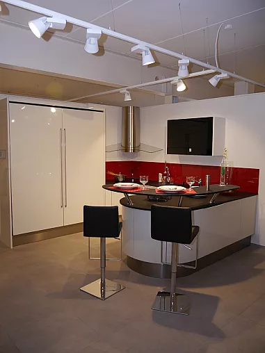 Vierländer Küchenwelt - Musterküche Abverkauf - Häcker - AV 4030 Exclusive Küche ohne Ecken und Kanten